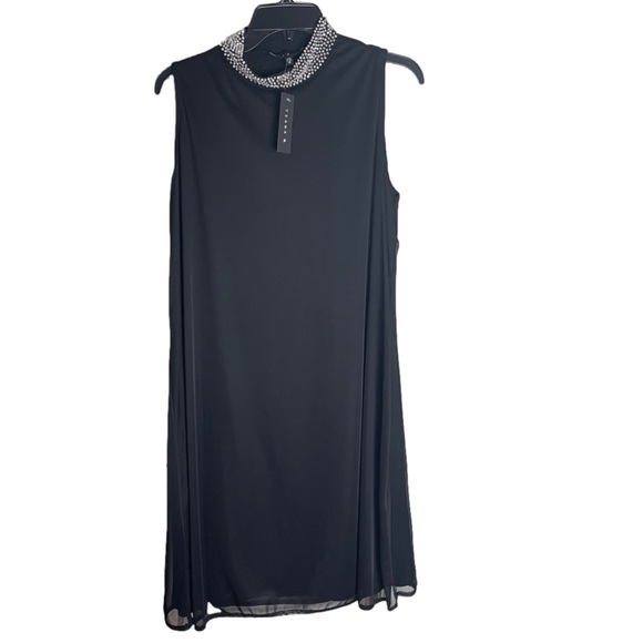 Tiana B Plus Size Jewel Neck Black Sleeveless Dress Size 1x - Picture 3 of 6